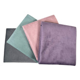 The Craft Cotton Co- Velvet Fat Quarters Fabric Bundle 100% Polyester Pack Of 4 Pcs 45cm X 55cm Ideal For Sewing, Patchwork, Crafting Artcraft DIY Fabric